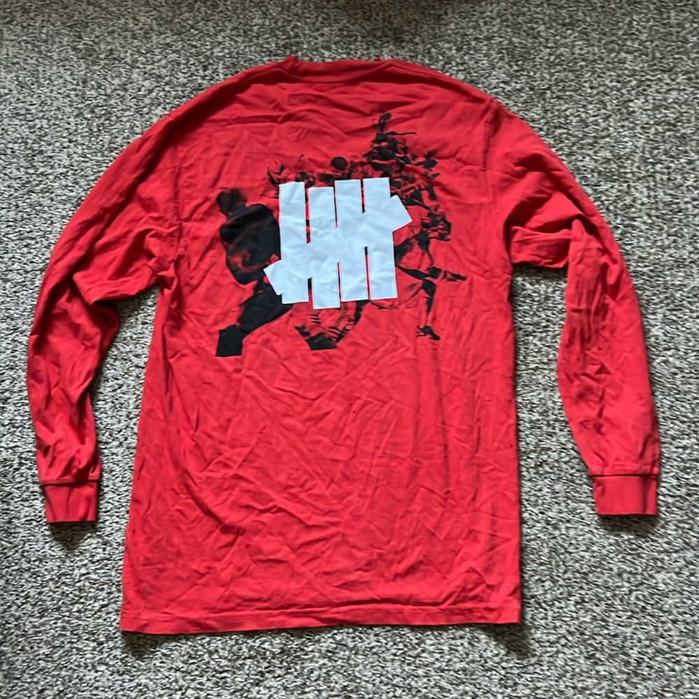 Red Undefeated men’s long sleeve